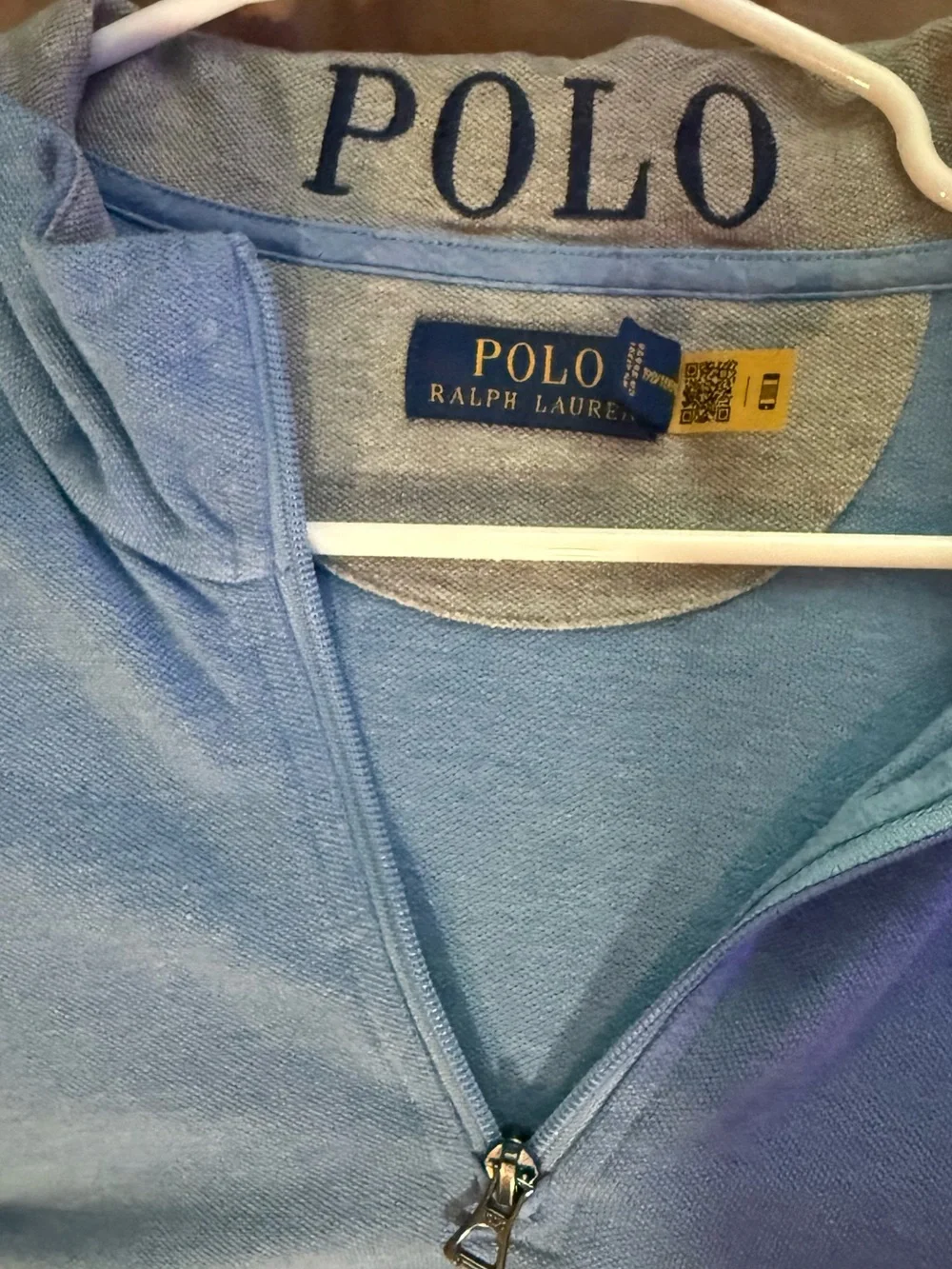Polo Ralph Lauren Light Blue 1/4 Zip Pullover, Size XXL
